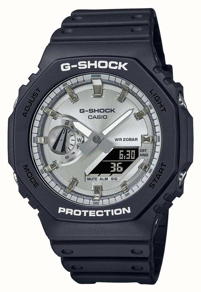 Casio G-Shock GA-2100 Series Analog-Digital Blue and White Limited Edition  Watch | GA2100BWP-2A