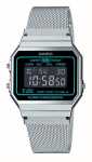Casio Vintage Digital Stainless Steel Quartz A100WE-7B A100WE-7B Unisex  Watch - ZetaWatches