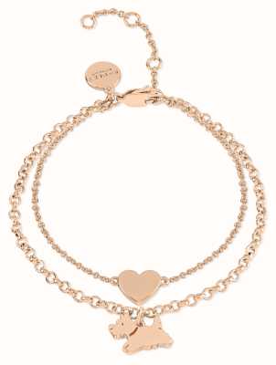 Radley Jewellery Dukes Place Double Chain Bracelet | Rose Gold Plated RYJ3222S