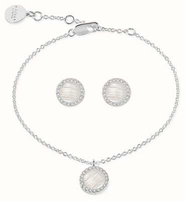 Radley Jewellery Bracelet and Earring Set | Sterling Silver | Crystal Set RYJ3237S-SET