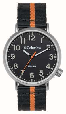 Columbia Trailbanks Quartz Black Dial / Black & Orange Stripe Nylon CSS16-004