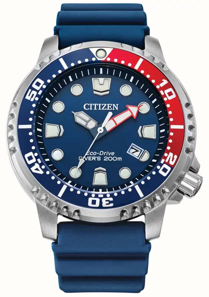 Doe een poging Verrast zijn Fabel Citizen Men's Promaster Diver | Eco-Drive | Blue Dial | Blue Polyurethane  Strap BN0168-06L - First Class Watches™ USA