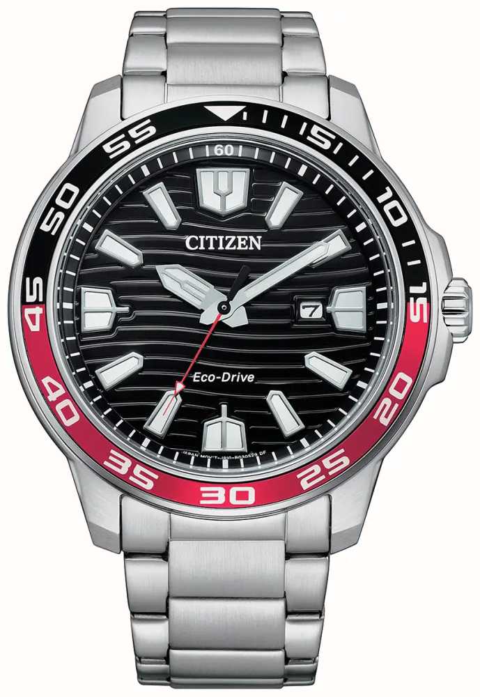 Napier censuur Uithoudingsvermogen Citizen Men's Sport | Eco-Drive | Black Dial | Stainless Steel Bracelet  AW1527-86E - First Class Watches™ USA