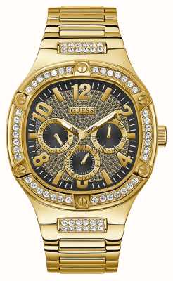 Guess Phoenix | First Black USA Dial Men\'s GW0203G3 Class - | Black Strap Watches™ Silicone