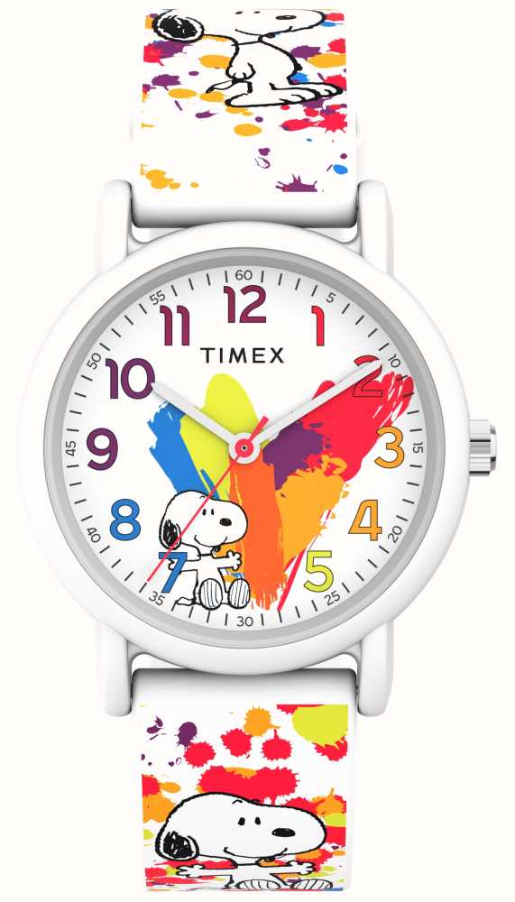 Timex Peanuts X Color Rush Snoopy Rainbow Heart TW2V77600 - First