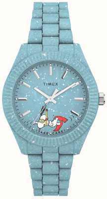 Timex Women's Waterbury Ocean X Peanuts Snoopy Blue Dial / #tide Blue Bracelet TW2V53200