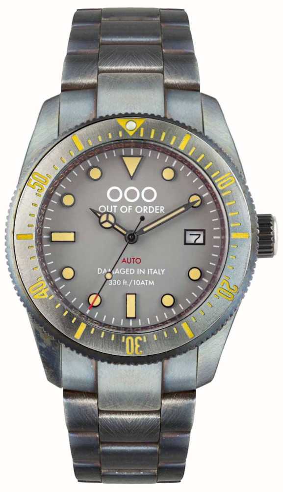Out of Order OOO Torpedine ORANGE Case – Steel Patina 42mm – Automatic |  Sansom Watches, Rolex, Breitling, Omega, and more
