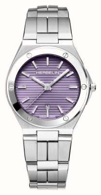 Herbelin Cap Camarat Quartz (33mm) Purple Dial / Stainless Steel 14545B111