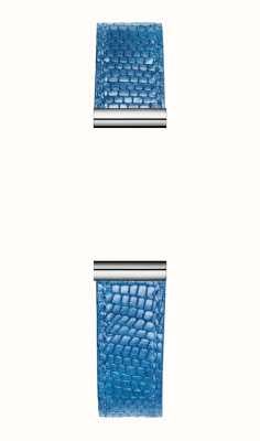 Herbelin Antarès Interchangeable Watch Strap - Viper Textured Blue Leather / Stainless Steel - Strap Only BRAC17048A116