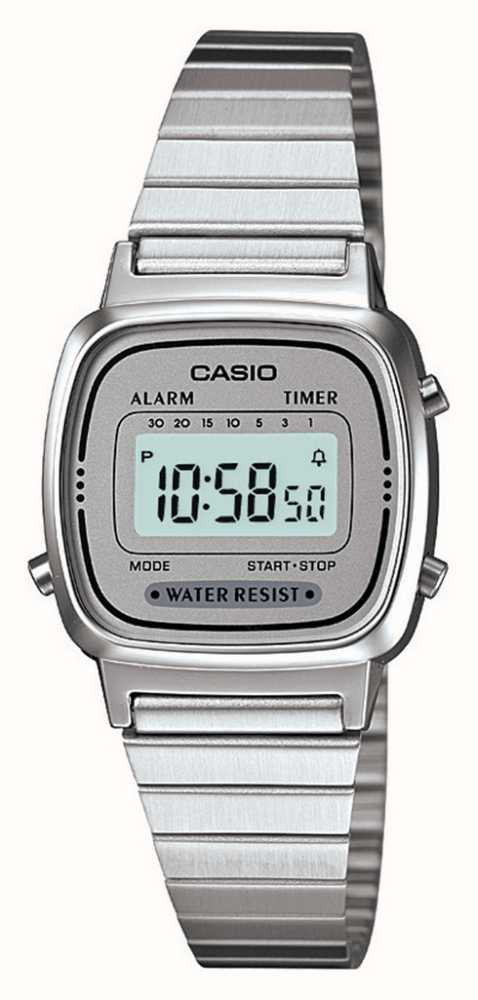 Casio Women\'s Classic Digital Dial / Stainless Steel Bracelet LA670WEA-7EF  - First Class Watches™ USA