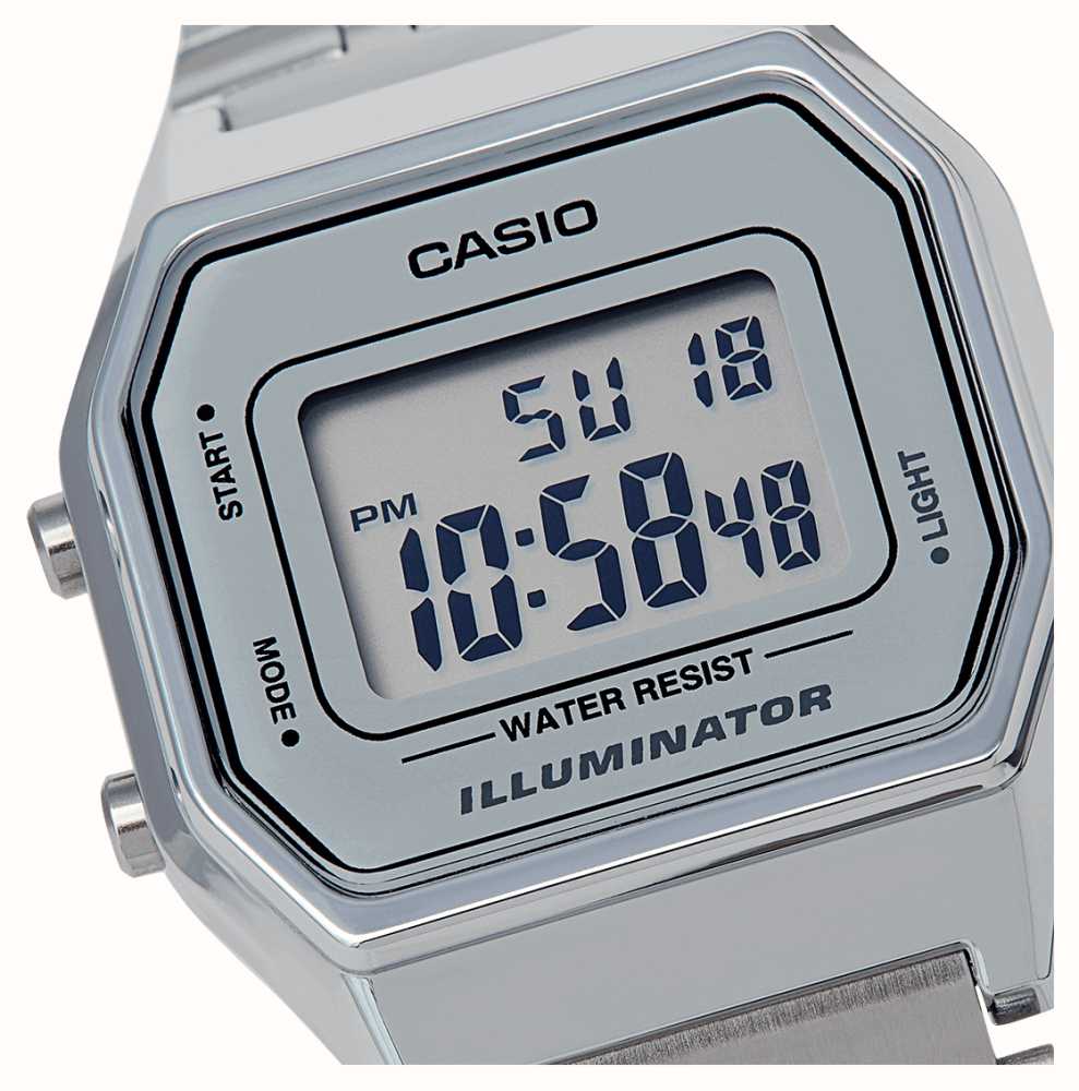 Casio Digital World Timer (34mm) Digital Dial / Stainless Steel A500WEA-1EF