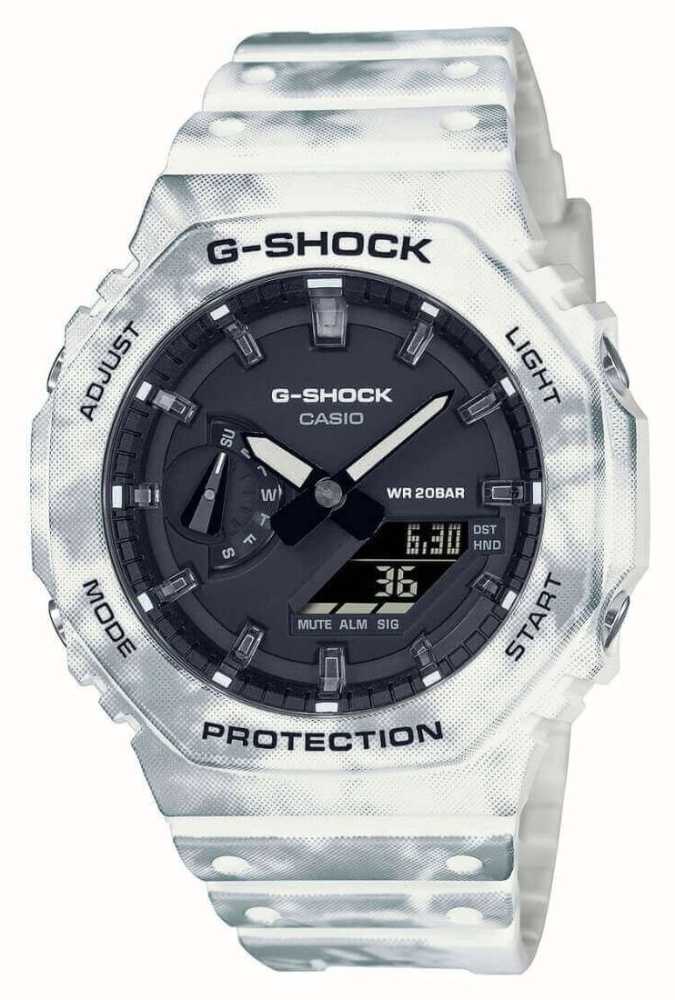 And Frozen - G-Shock Extra Forest Strap Black Class Casio Watches™ Bezel First Set Dial USA / GAE-2100GC-7AER