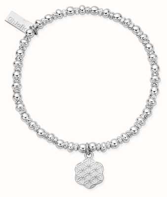 ChloBo Didi Sparkle Flower Of Life Bracelet Sterling Silver SBDS3116