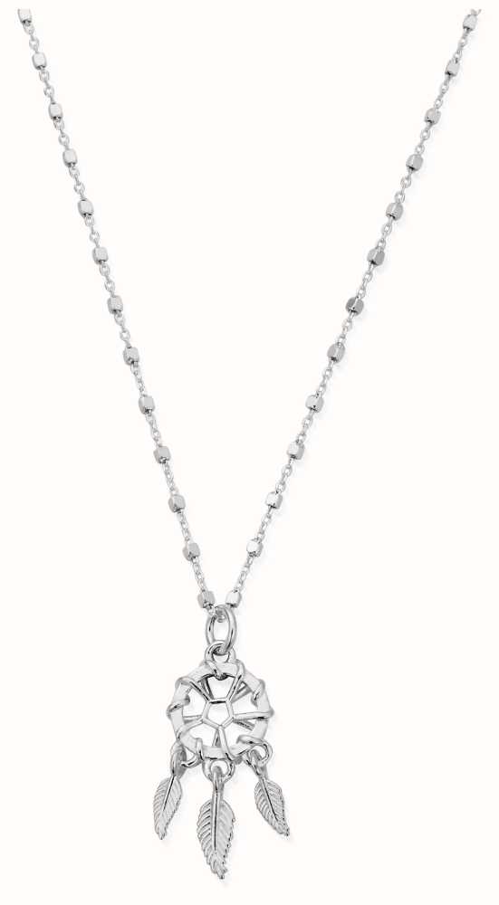 ChloBo | Women's | Silver Heart In Feather | Chain Necklace SNBB596 - First  Class Watches™ USA