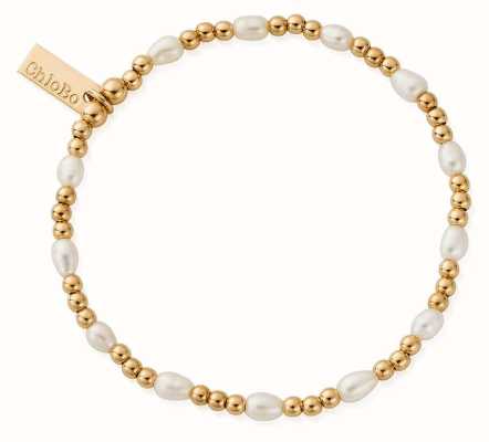 ChloBo Cute Charm Pearl Bracelet - Gold Plated GBRPCC