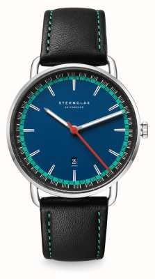 STERNGLAS Levin Limited Edition (40mm) Blue Dial / Black Leather Strap S01-LE06-MO18