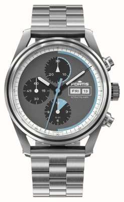 FORTIS Stratoliner S-41 Automatic Cosmic Grey (41mm) Stainless Steel Block Bracelet F2340008
