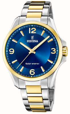 Festina Men's Solar Energy (41mm) Green Dial / Green Leather Strap F20660/5  - First Class Watches™ USA
