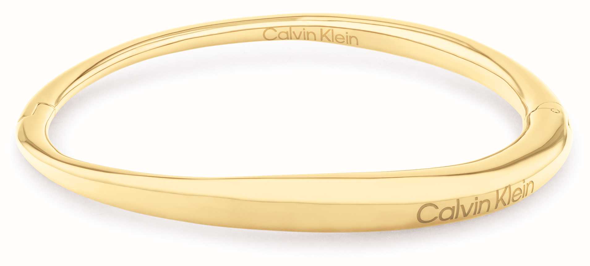 Calvin Klein Women's Elongated Drops Hinged Bangle Gold Tone Stainless  Steel 35000350 - First Class Watches™ USA