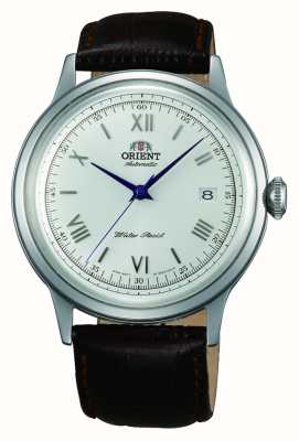 Orient Bambino Mechanical (40.5mm) White Dial / Brown Leather FAC00009W0
