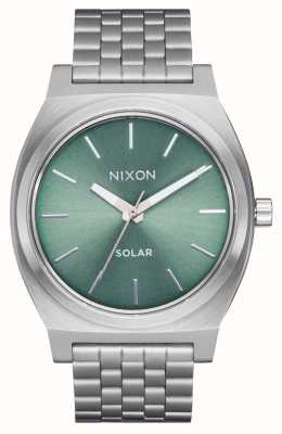 Nixon Time Teller Solar (40mm) Green Dial / Stainless Steel Bracelet A1369-5172-00