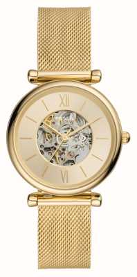 Fossil Women's Carlie Automatic | Rose Gold Open Heart Dial | Rose