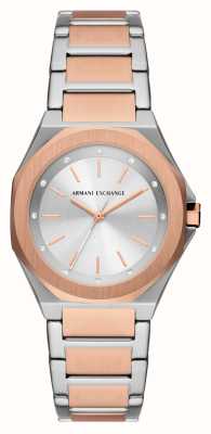 Class AX2967 Strap Rose Gold Gold Exchange | First | Plastic Hybrid Dial Watches™ Rose Men\'s Armani USA -