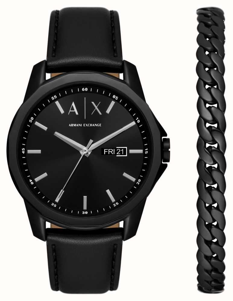 Armani exchange men's watch discount & bracelet gift set ax7144set