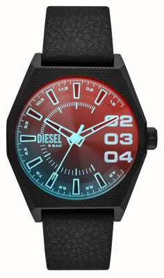 Diesel Scraper (44mm) Blue Dial / Brown Leather Strap DZ2189