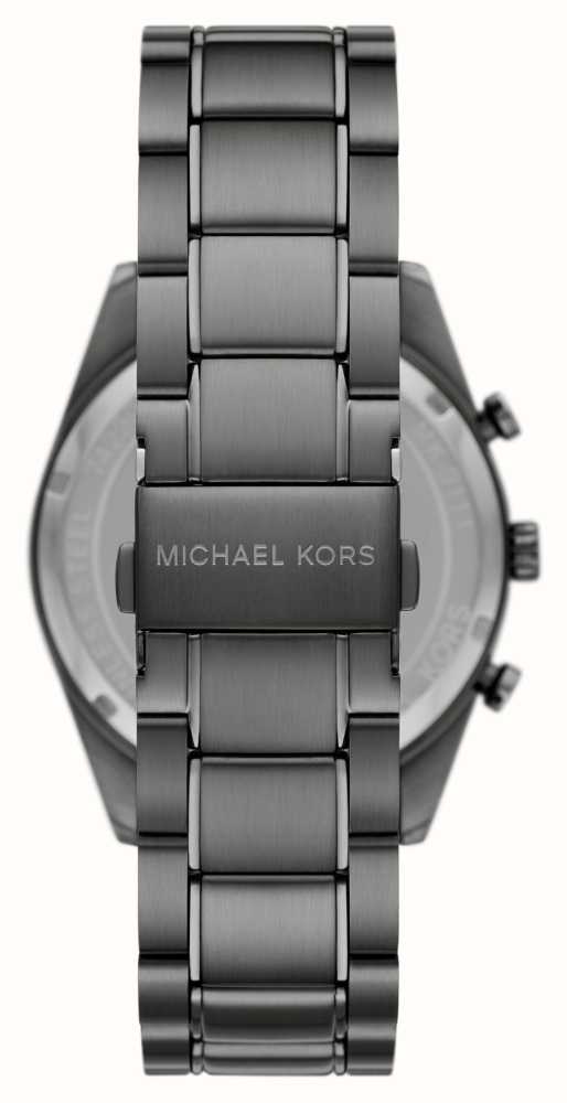 Accelerator Watches™ First Class Chronograph Gunmetal Michael - / (42mm) Stainless Dial Blue USA Steel MK9111 Kors