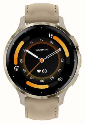Garmin Venu 3 Fitness Smartwatch Black/Slate Grey Leather Strap  010-02784-52 • uhrcenter