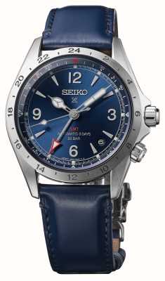 Seiko Prospex Alpinist Mechanical GMT Blue Leather Strap SPB377J1