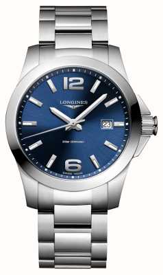 LONGINES Conquest Quartz (41mm) Sunray Blue Dial / Stainless Steel Bracelet L37594966