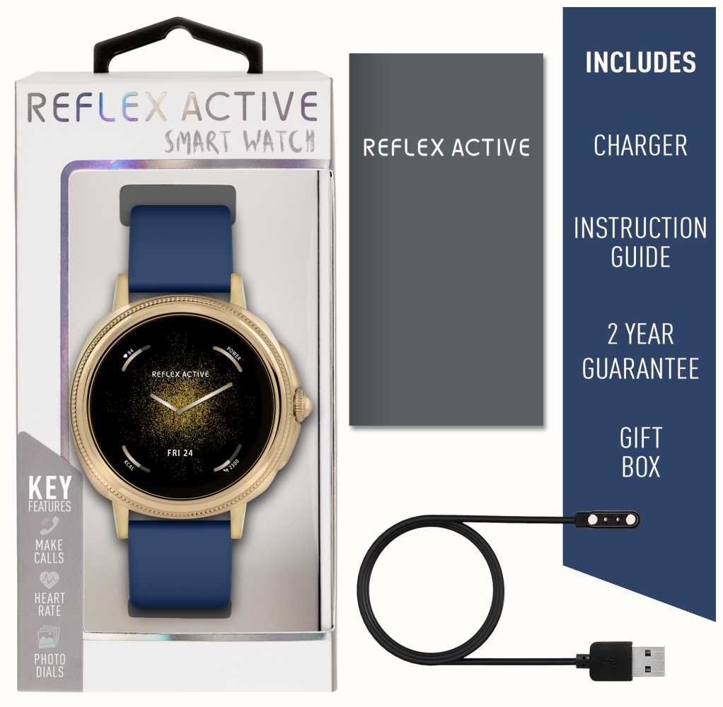 Series 17 Black Strap Smart Watch & True Wireless Sound Earbud Set by  Reflex Active