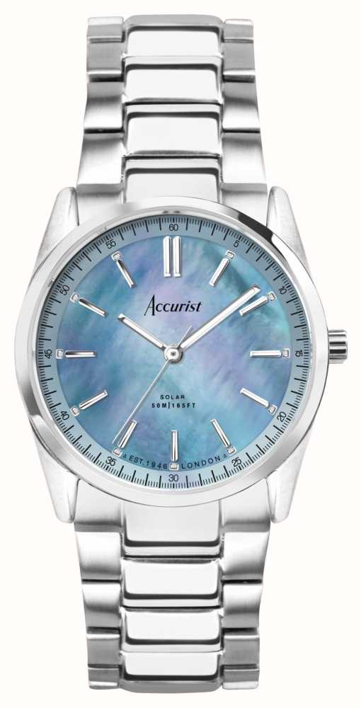 Accurist Everyday Solar 30mm Blue Mother Of Pearl Dial