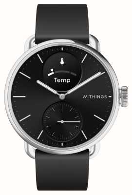 Withings ScanWatch 2 - Hybrid Smartwatch with ECG (38mm) Black Hybrid Dial / Black Silicone HWA10-MODEL 1-ALL-INT