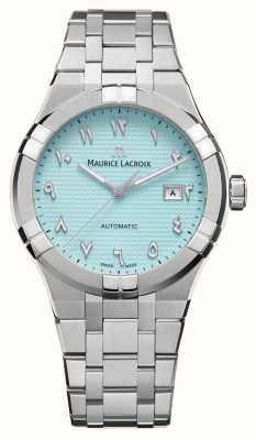 Maurice Lacroix Aikon Automatic (39mm) Blue Clous De Paris Dial / Blue  AI6007-SS001-430-1 - First Class Watches™ USA