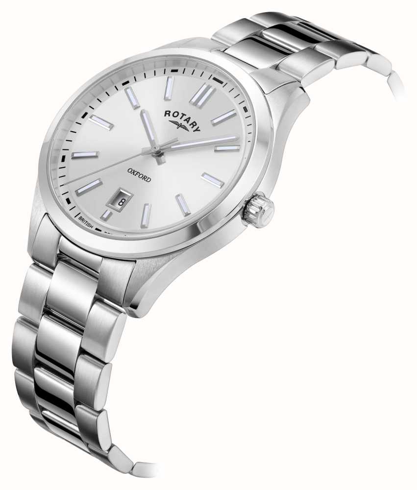 Rotary Oxford Contemporary Quartz 40mm Silver Dial Stainless