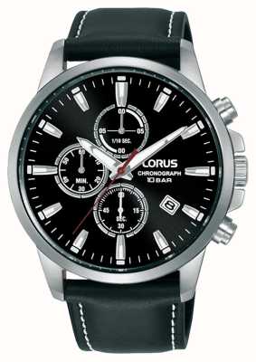 BOSS Men\'s Troper | Black Chronograph Dial | Black Leather Strap 1514055 -  First Class Watches™ USA