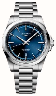 LONGINES Conquest Automatic (41mm) Sunray Blue Dial / Stainless Steel Bracelet L38304926