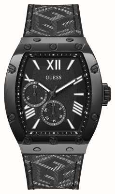 Guess Phoenix | Men\'s Black Watches™ Class GW0203G3 Black USA Dial Strap | Silicone - First