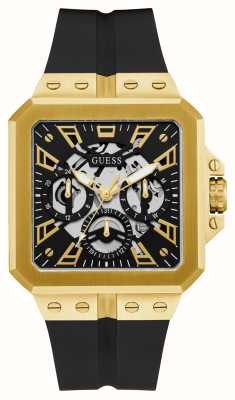 Guess Phoenix | Men\'s Black Silicone Strap | Black Dial GW0203G3 - First  Class Watches™ USA