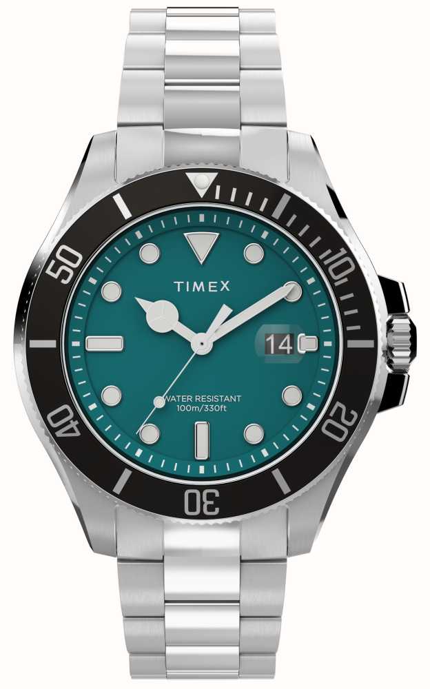 Timex green outlet dial