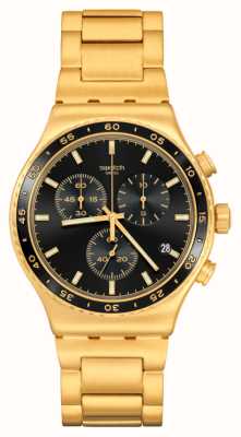 BOSS Men\'s Trace | Black | Gold Stainless Dial First Watches™ 1514006 Steel Chronograph Class Bracelet - USA