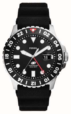 Fossil Men's Blue | Black Dial | Two Tone Stainless Steel Bracelet