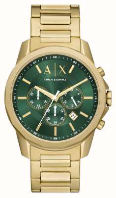 Emporio Armani Men\'s | | Green First Chronograph Stainless - Dial USA Watches™ Class Bracelet AR11529 Steel