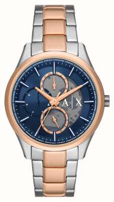 Armani Exchange Men\'s AX2967 First | Strap Class Watches™ Gold Hybrid Plastic | Rose Gold - Rose Dial USA
