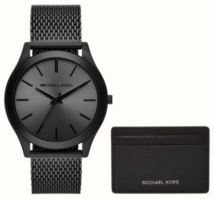 Michael Kors Slim Runway | Black Chronograph Dial | Black Steel