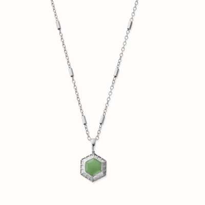 ChloBo In Bloom HAPPINESS Aventurine Necklace - 925 Sterling Silver SNCC3442
