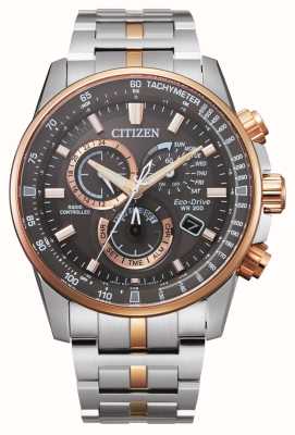 Citizen Navihawk Radio Controlled A-T Rose Gold PVD Plated Eco 